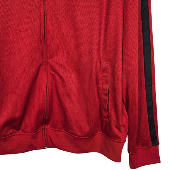 Nike Sportswear Track Jacket Mens XL Red Black Full Zip Urban Streetwear Swoosh - Picture 7 of 15